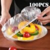 100 pcs Plastic Bags Food Cover
