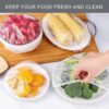 100 pcs Plastic Bags Food Cover