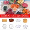 100 pcs Plastic Bags Food Cover