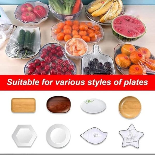 100 pcs Plastic Bags Food Cover