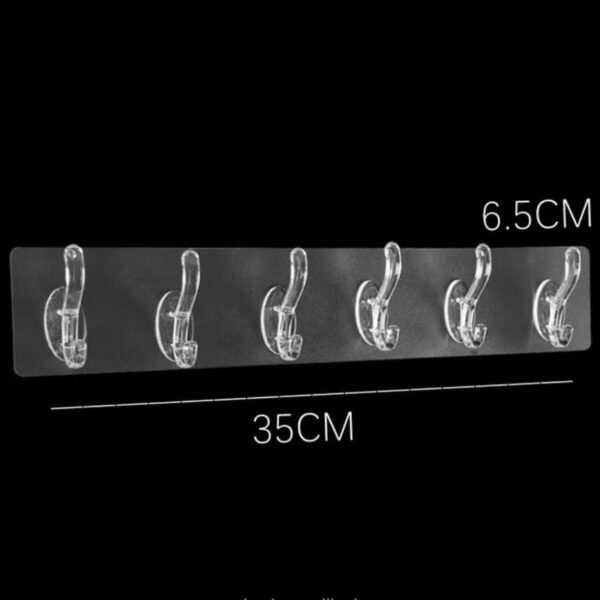 6 in 1 Self Adhesive Hook Sticker
