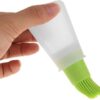 Silicone oil bottle brush