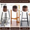 1pcs Silicone Anti Slip Chair Leg Cover with Pad