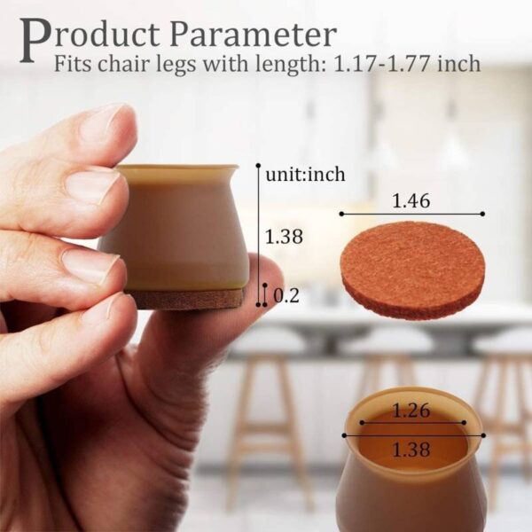 Silicone-Anti-Slip-Chair-Leg-C8-1683197307 1pcs Silicone Anti Slip Chair Leg Cover with Pad