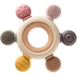 Silicone Wooden Baby Teether