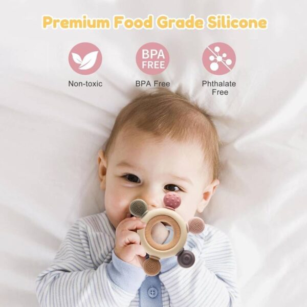 Silicone-Wooden-Baby-Teether2-1762838384 (1) Silicone Wooden Baby Teether