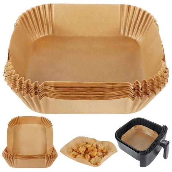 100-PCS-Air-Fryer-Paper-Sheets-1775737462 100 PCS Square Air Fryer Paper Sheets Disposable
