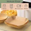 100-PCS-Air-Fryer-Paper-Sheets2-1775737450 100 PCS Square Air Fryer Paper Sheets Disposable