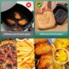 100-PCS-Air-Fryer-Paper-Sheets4-1775737450 100 PCS Square Air Fryer Paper Sheets Disposable