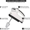 260W Egg Beater Electric Hand Mixer 7 Speed