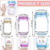 3 Pcs Food Storage Jar Zip lock Bags