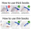 3 pcs Silicone Automatic Bookmark