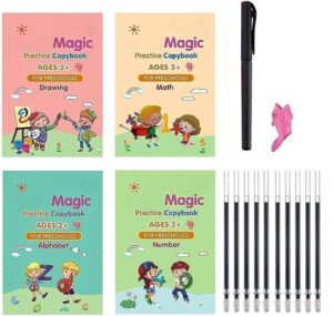 Magic Practice Book for kids 4 pcs 10 refill