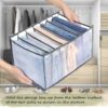 7 Grid Transparent Closet Clothes Organizer