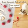 Automatic Cat Teaser Ball Red Rolling Ball