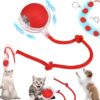 Automatic Cat Teaser Ball Red Rolling Ball