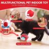 Automatic Cat Teaser Ball Red Rolling Ball