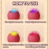 Automatic Cat Teaser Ball Red Rolling Ball