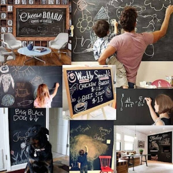 Black-Board-Wall-Sticker-Remov5-1653996920 45x200 cm Black Board Sticker