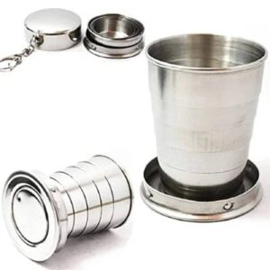 Camping Mug Folding Cup with Keychain