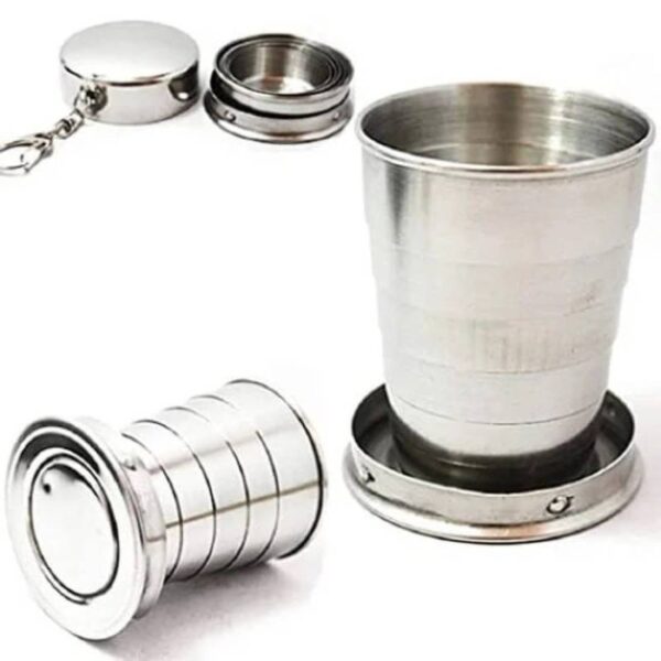 Camping Mug Folding Cup with Keychain