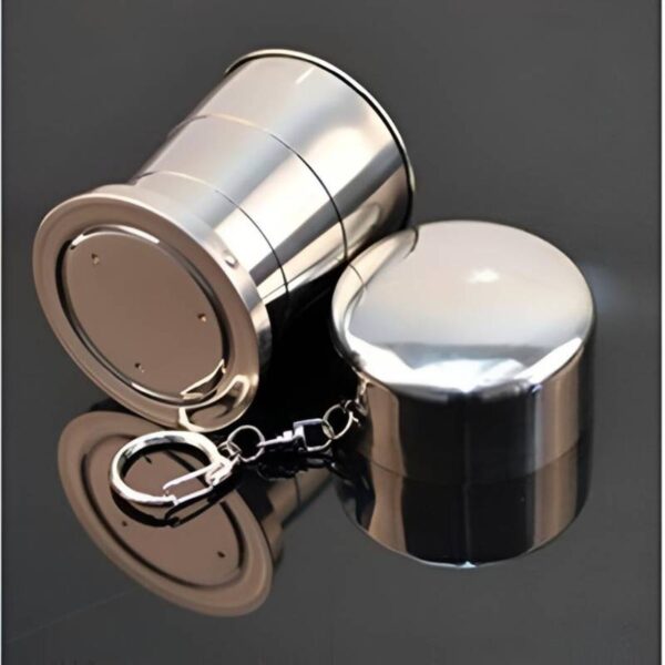Camping Mug Folding Cup with Keychain