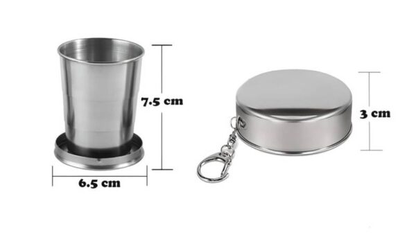 Camping Mug Folding Cup with Keychain