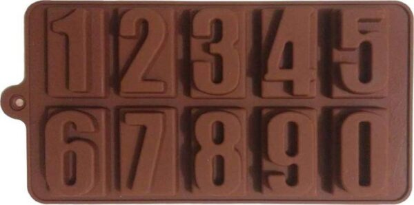 Numeric Chocolate Mould Silicone Ice Cube Tray 