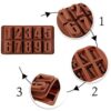 Numeric Chocolate Mould Silicone Ice Cube Tray 