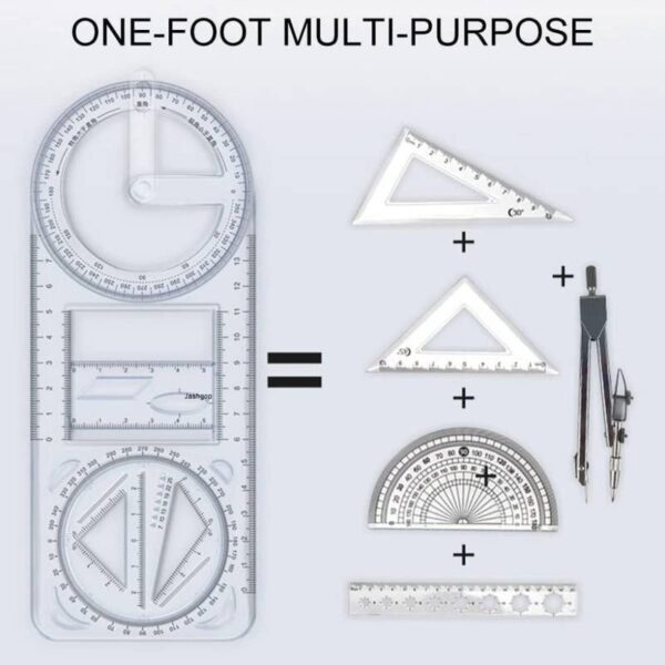 Geometric Drawing Stencil Ruler
