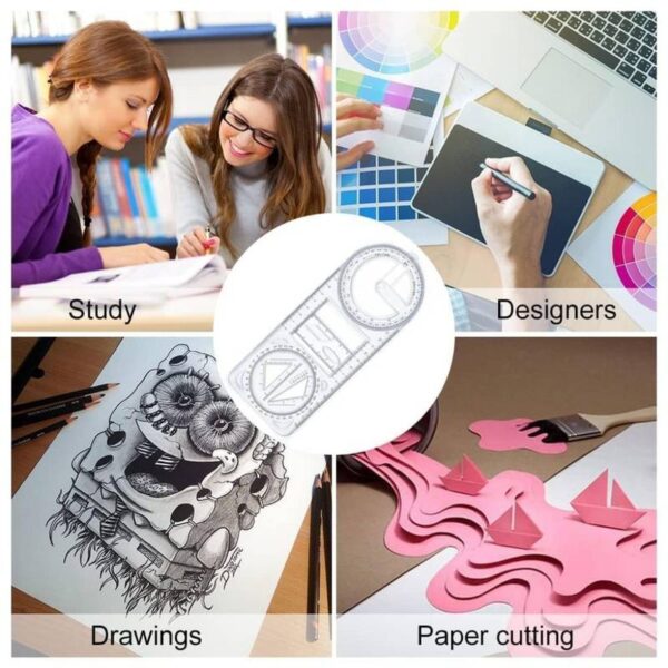 Geometric Drawing Stencil Ruler