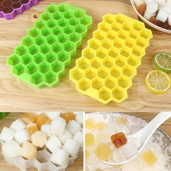 Honeycomb-Ice-Mould-1-pcs-1-1653048223 Honeycomb Ice Tray Mould 37 Cavity Tray Chocolate Ice Mould