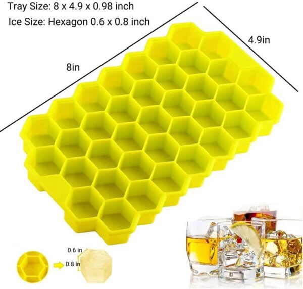 Honeycomb-Ice-Mould-1-pcs-4-1653048225 Honeycomb Ice Tray Mould 37 Cavity Tray Chocolate Ice Mould