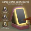 Jewellery Makeup Storage box with led mirror Case