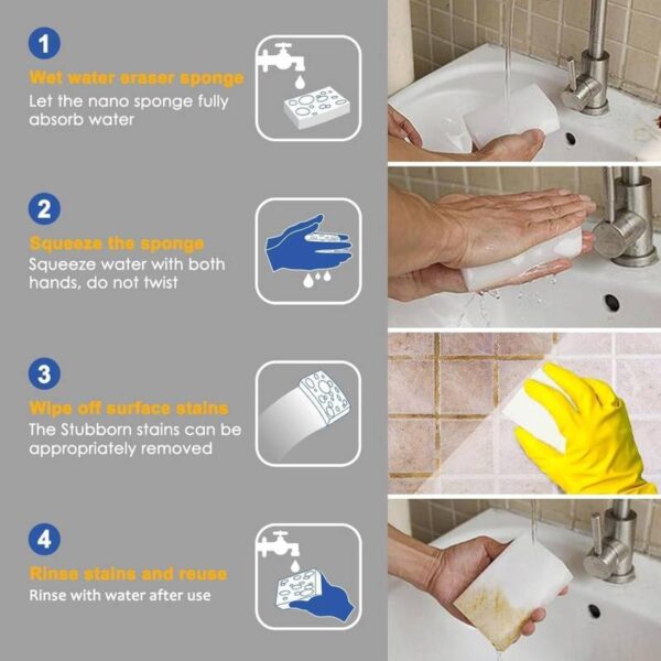Melamine White Foam Magic Sponge Eraser 