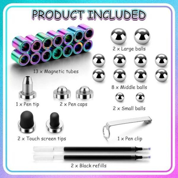 Rainbow Fidget Magnetic Pen 