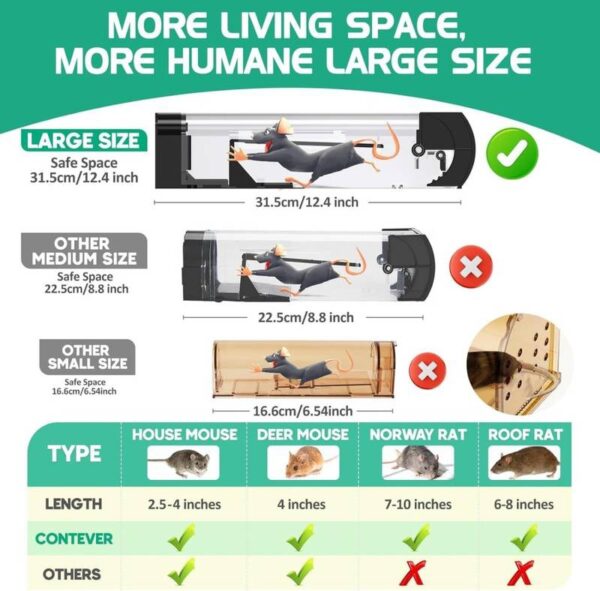 Rat Trap Cage Mouse Catcher