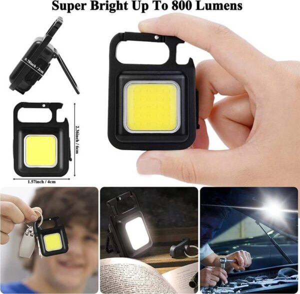 Rechargable LED Cob Keychain Light