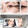 Rechargeable Vanity Mirror Car Makeup Mirror with LED Lights