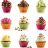 Silicon Cupcake Mould set of 12 Round Muffin Moulds