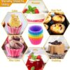 Silicon Cupcake Mould set of 12 Round Muffin Moulds
