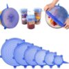6 Pcs Silicone Lid Cover Silicon Lids