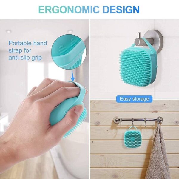 Silicone Shower Bath Brush with Dispenser 