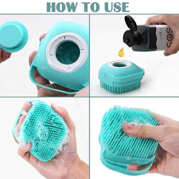 Silicone Shower Bath Brush with Dispenser 