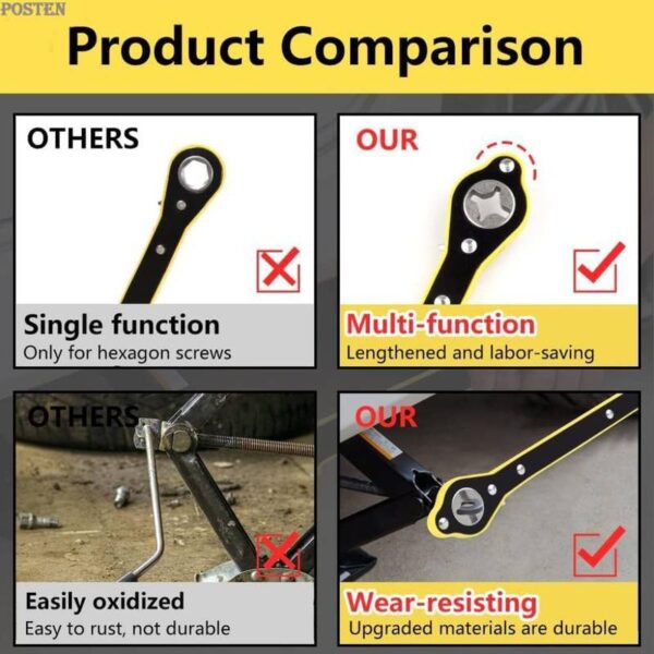 Universal Car Jack Wrench