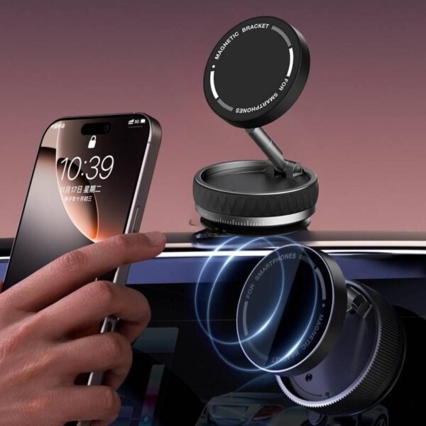 Vacuum Magnetic Phone Holder Mobile Stand
