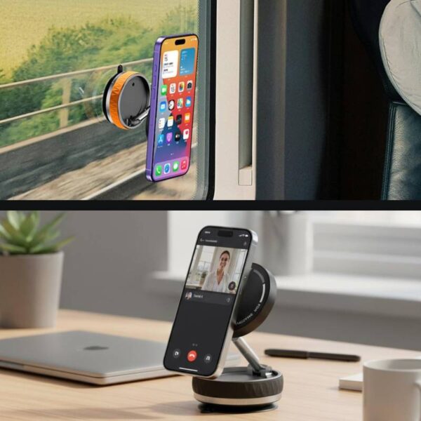 Vacuum Magnetic Phone Holder Mobile Stand