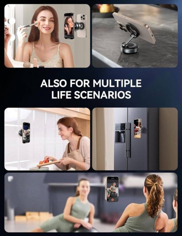 Vacuum Magnetic Phone Holder Mobile Stand
