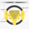 Yellow Kids Simulated Steering Wheel