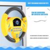 Yellow Kids Simulated Steering Wheel